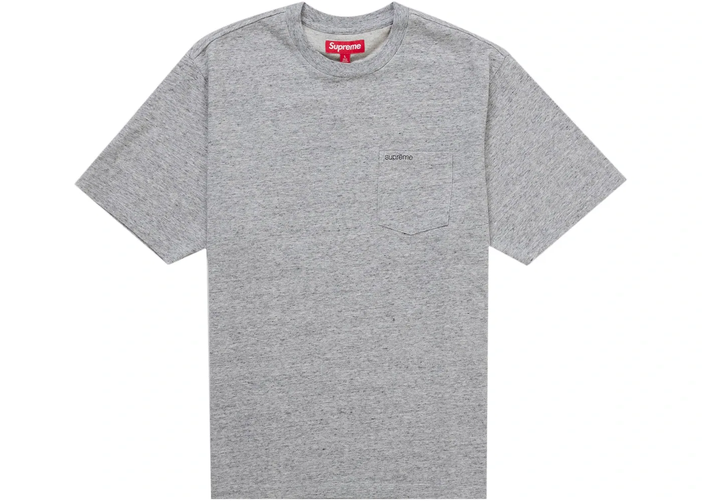 Мужская футболка с накладным карманом Pocket Tee Supreme, цвет Heather Grey