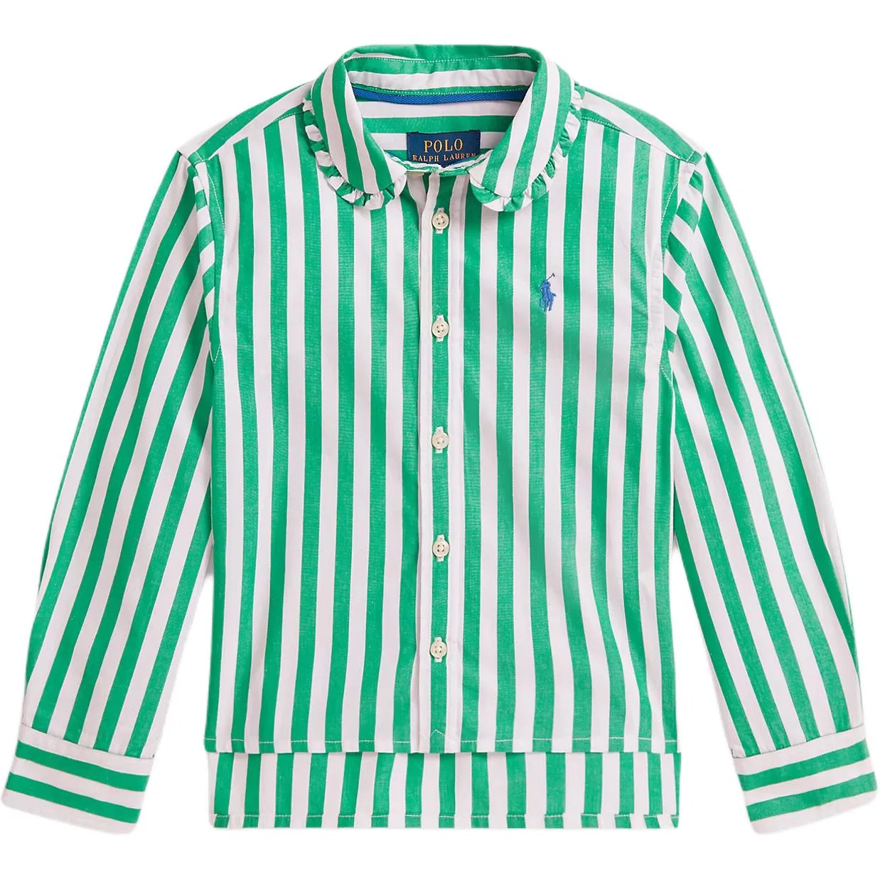 Детская рубашка поло с коротким рукавом Polo Ralph Lauren, Green & White