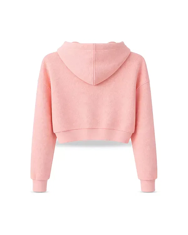 Детская толстовка для девочек с капюшоном Brynn Hoodie KatieJ NYC, Apricot Blush — фото 4