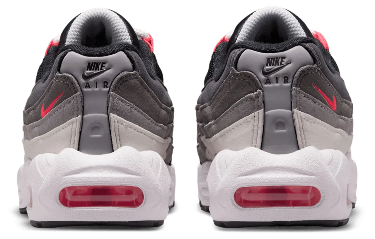 Детские кроссовки для мальчиков Nike Air Max 95, Anthracite/Solar Red — фото 3