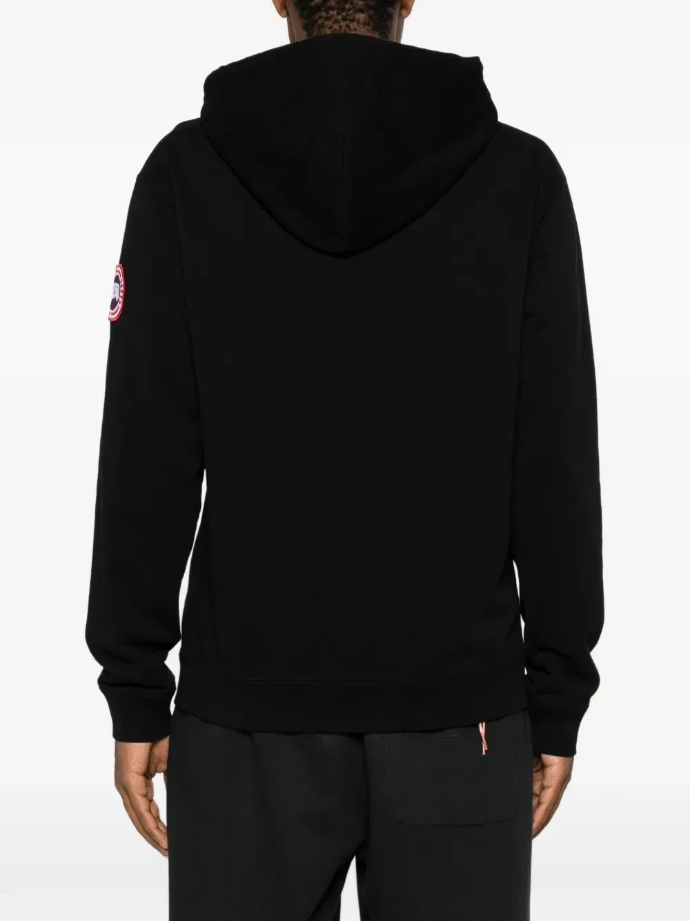 Толстовка с капюшоном, кулиской и нашивкой с логотипом Canada Goose, черный — фото 4