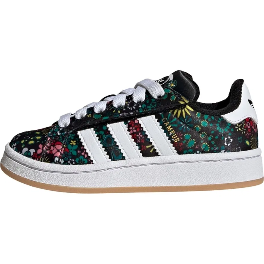 Кроссовки с эластичной шнуровкой Liberty London Campus 00S adidas, Черно-белый — фото 2