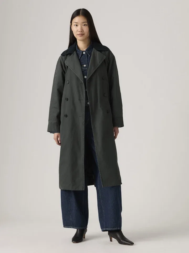 Женский тренчкот свободного кроя Levi's, Anthracite