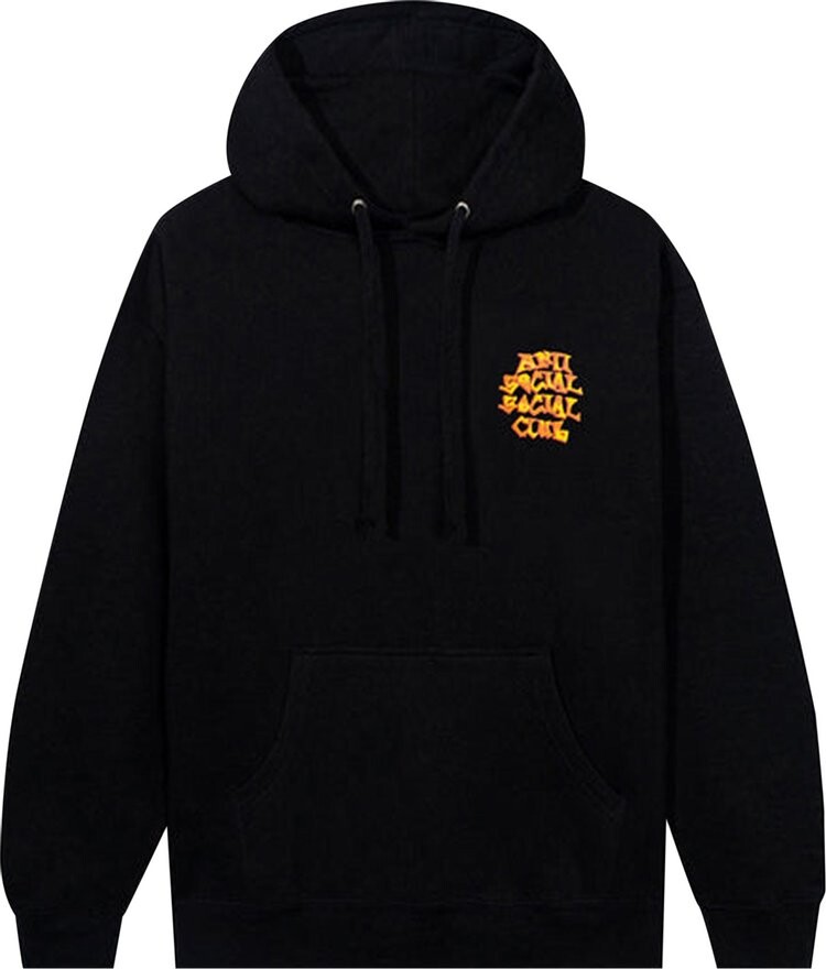 

Худи Anti Social Social Club Low Brow Hoodie Black, черный