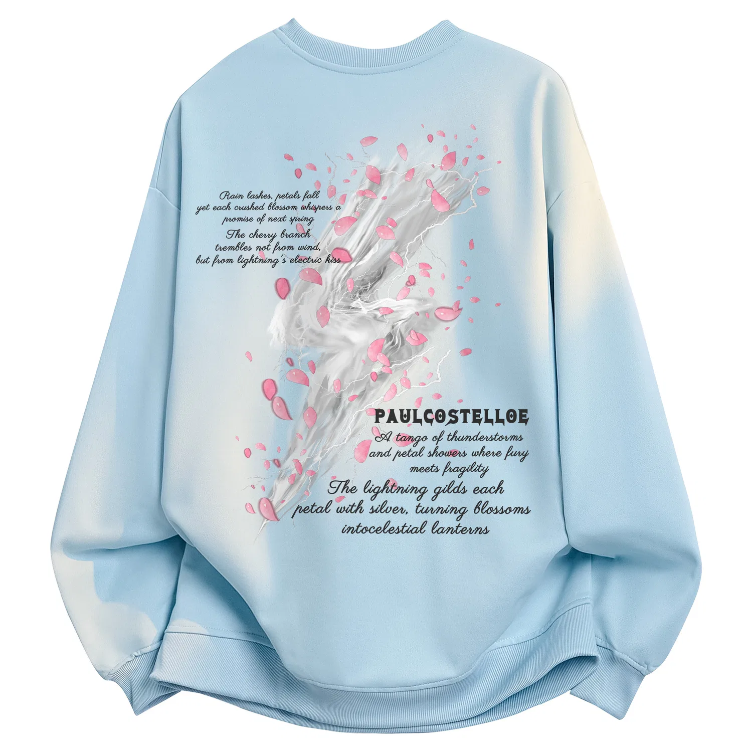 Детский свитшот унисекс с длинным рукавом Sky Blue Paul Costelloe