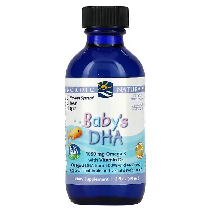

Добавка с ДГК и витамином D3 для детей Nordic Naturals 1050 мг, 60 мл