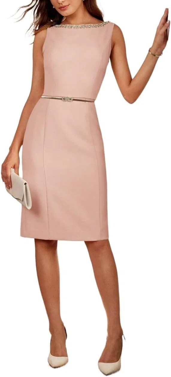 Женское коктейльное платье с разрезом и молнией Pink