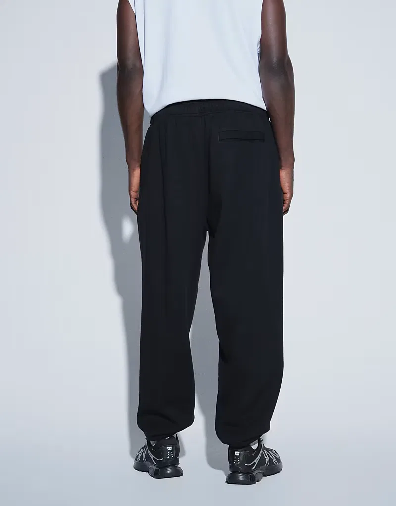 Спортивные брюки Nike Solo Fleece прямого кроя с манжетами, черный — фото 3