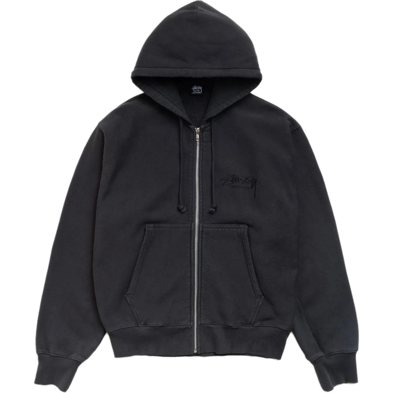Детский свитшот с капюшоном Stussy, Faded Black