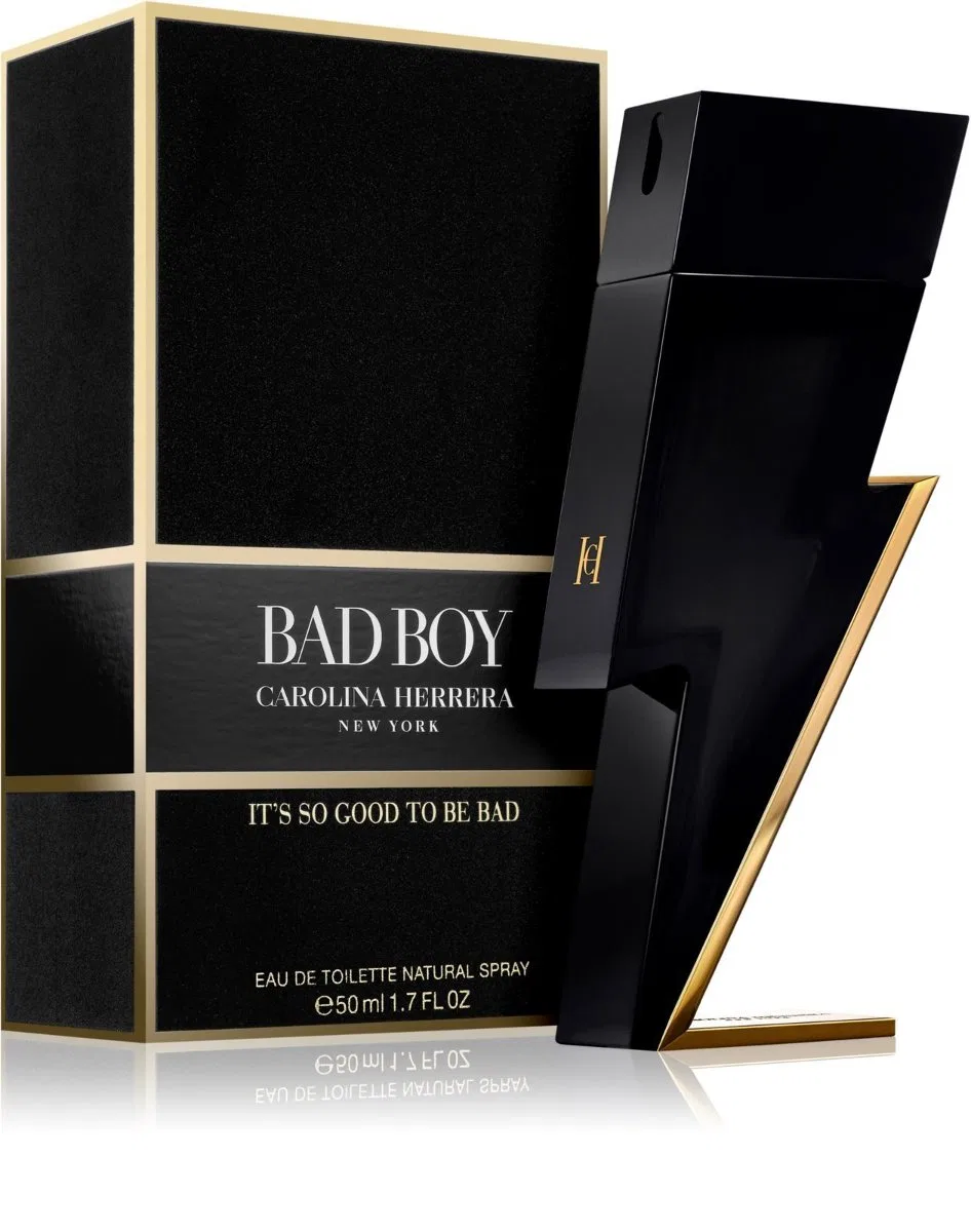 Мужская парфюмерная вода Carolina Herrera Bad Boy, 50 мл, Черный — фото 2