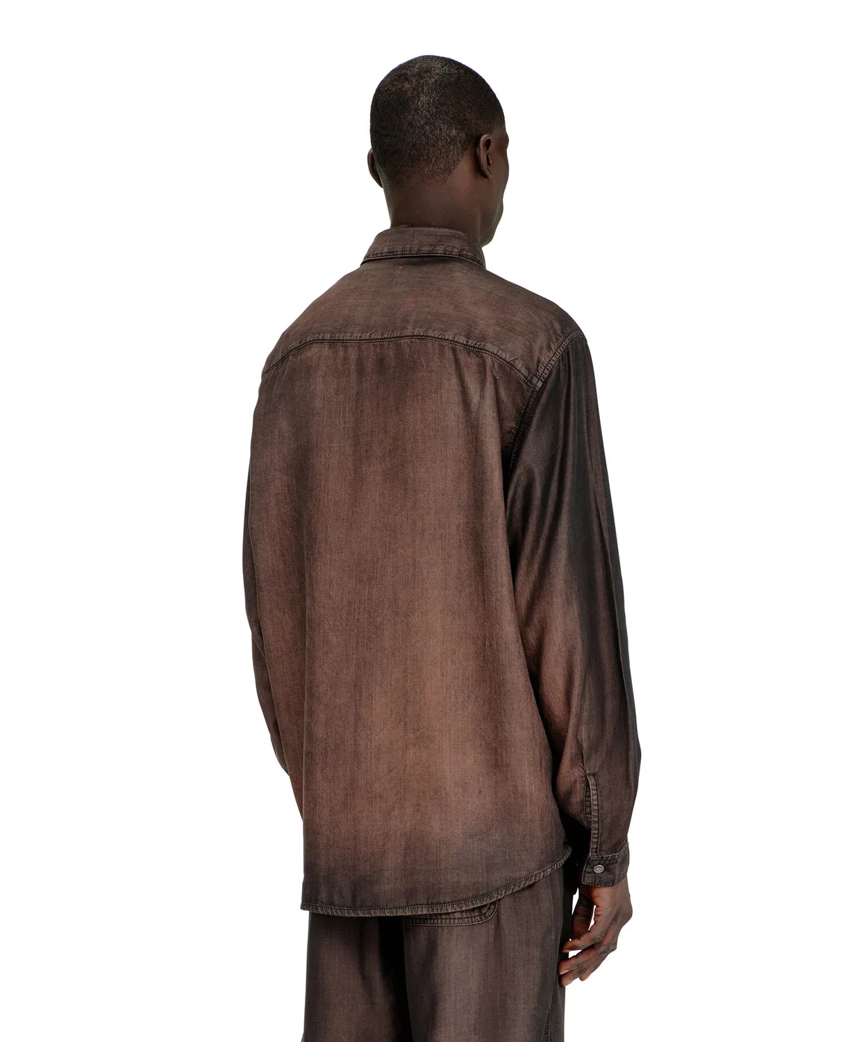 Мужская джинсовая рубашка с длинным рукавомD-SIMPLY-S16 DIESEL, Brown — фото 3