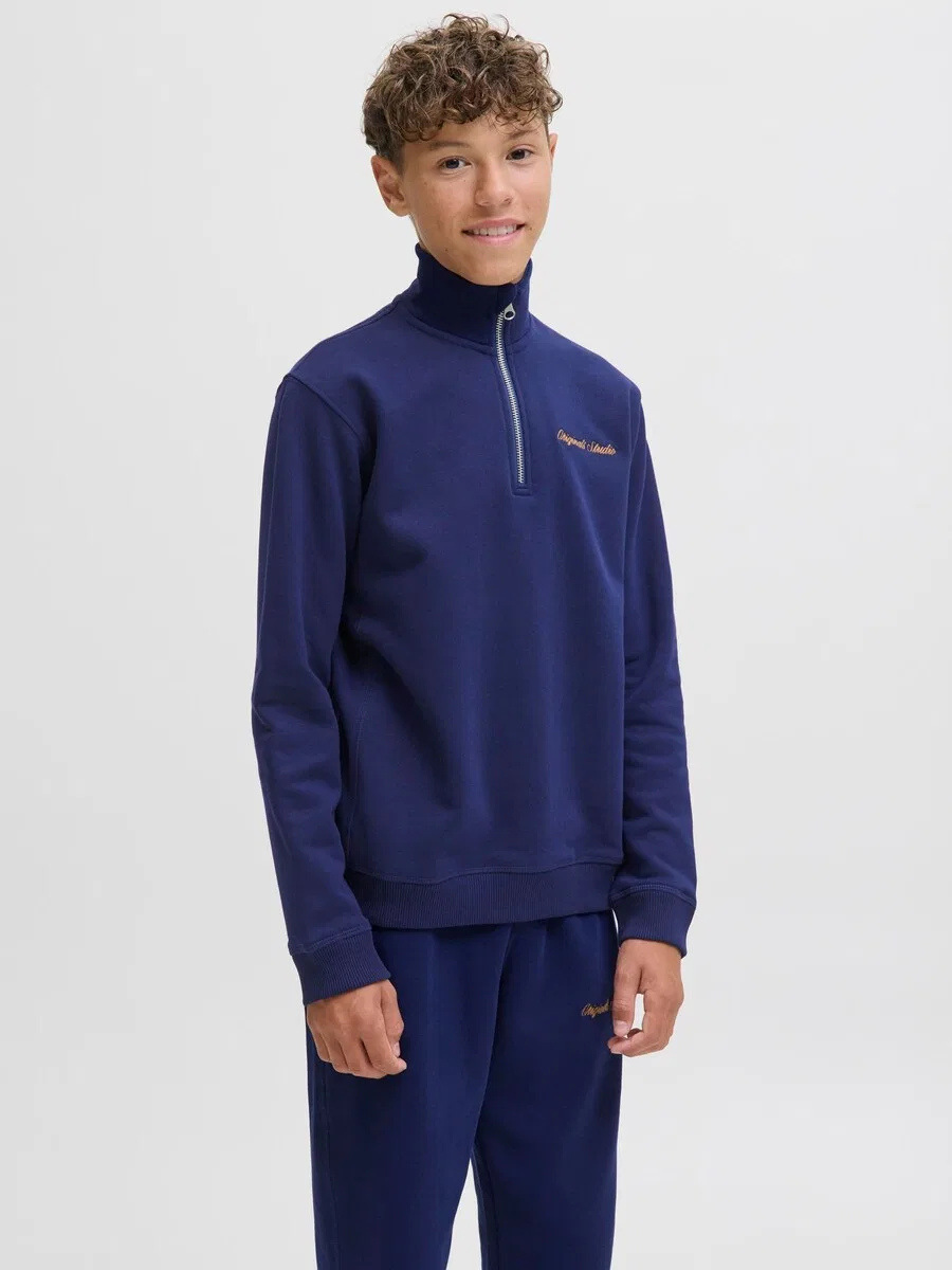 Детская толстовка 'JORNorrebro' темно-синего цвета Jack & Jones Junior — фото 2