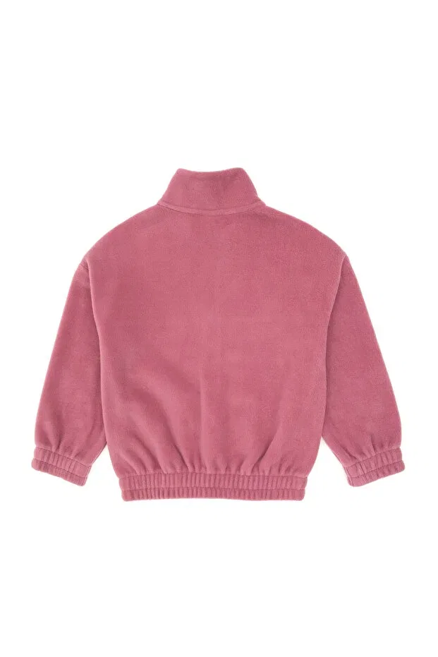 Детские свитшот для девочек с длинным рукавом U.S. Polo Assn., Dark Pink — фото 4