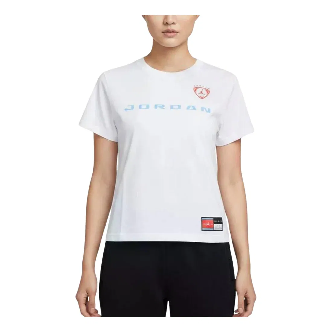 Женская футболка Air Jordan Brooklyn Short Sleeve Graphic T-Shirt Asia Sizing 'White' Jordan, белый