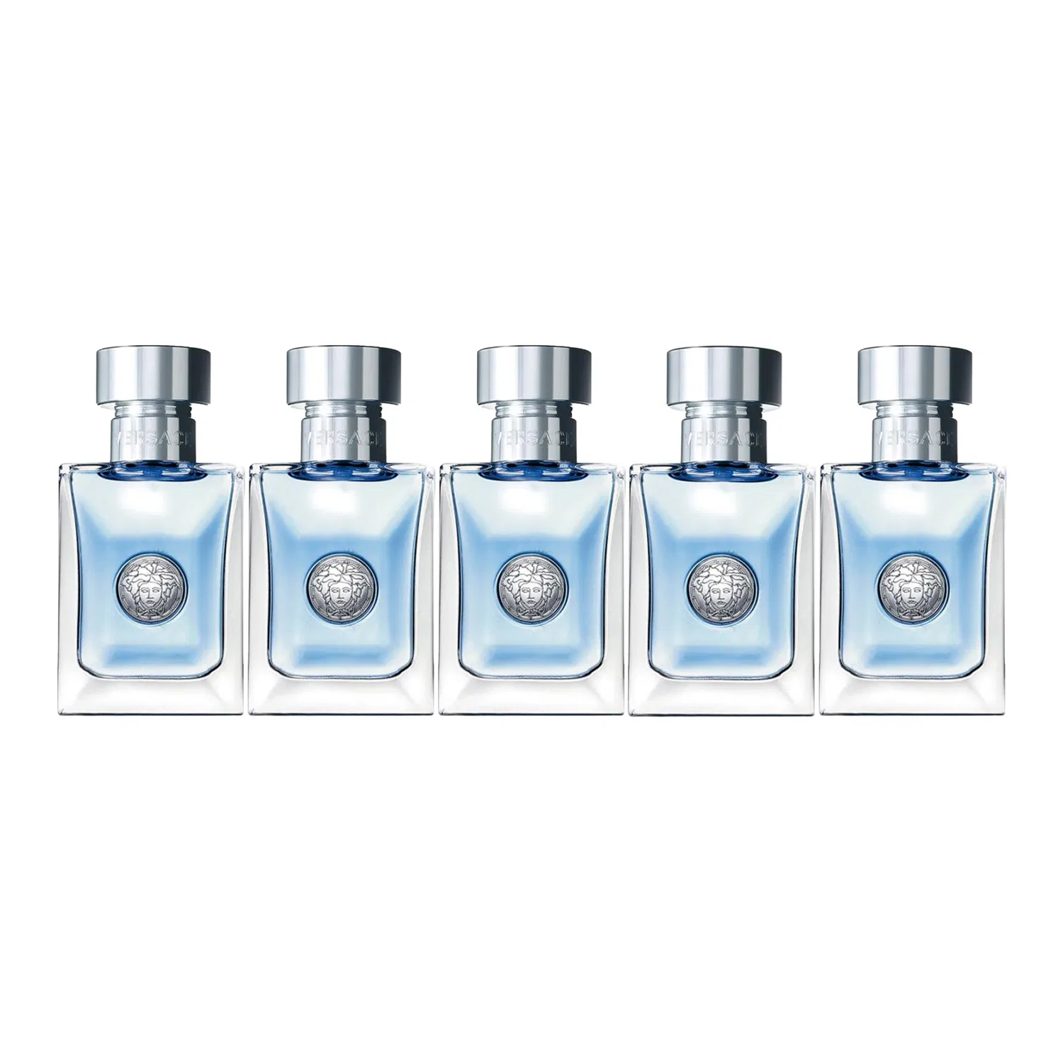 Мужской набор пробников VERSACE, 5 мл x 5, Fougere Eau De Toilette, Amber, Black