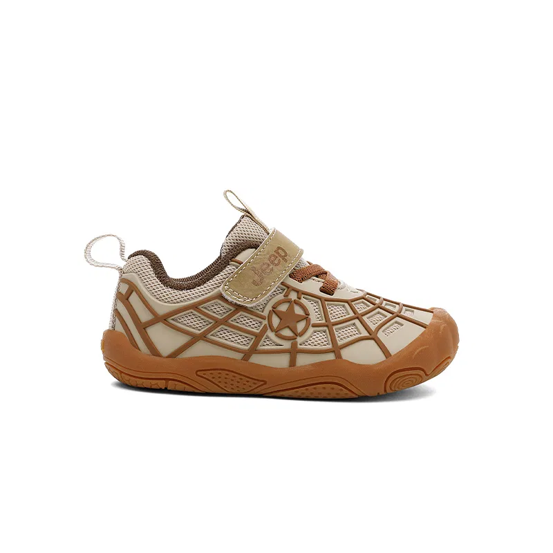 Детские кроссовки с защитой от ударов Jeep, Light Tan Double Mesh — фото 3