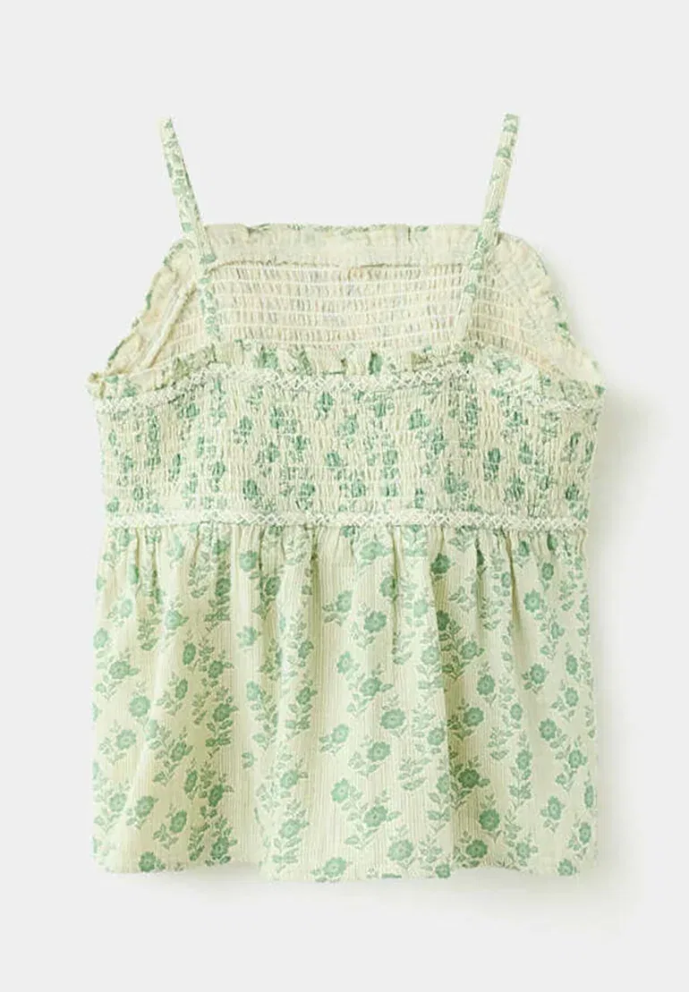 Детская - блузка Mango Kids, Green — фото 2