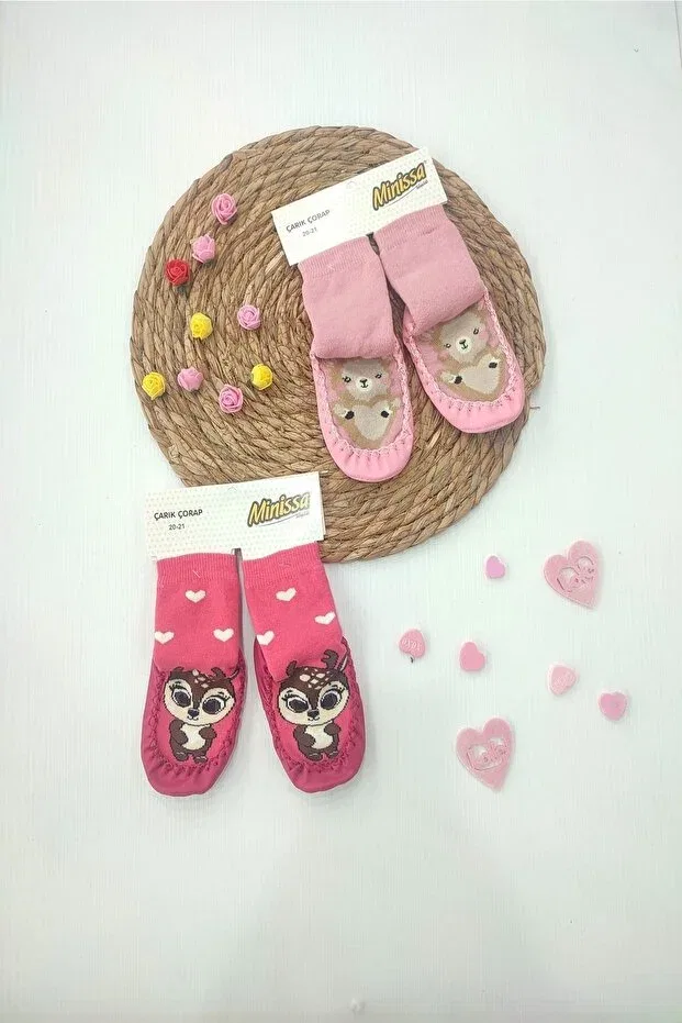 Детские носки для новорожденных нескользящие с принтом Dubi Baby, Multicolor
