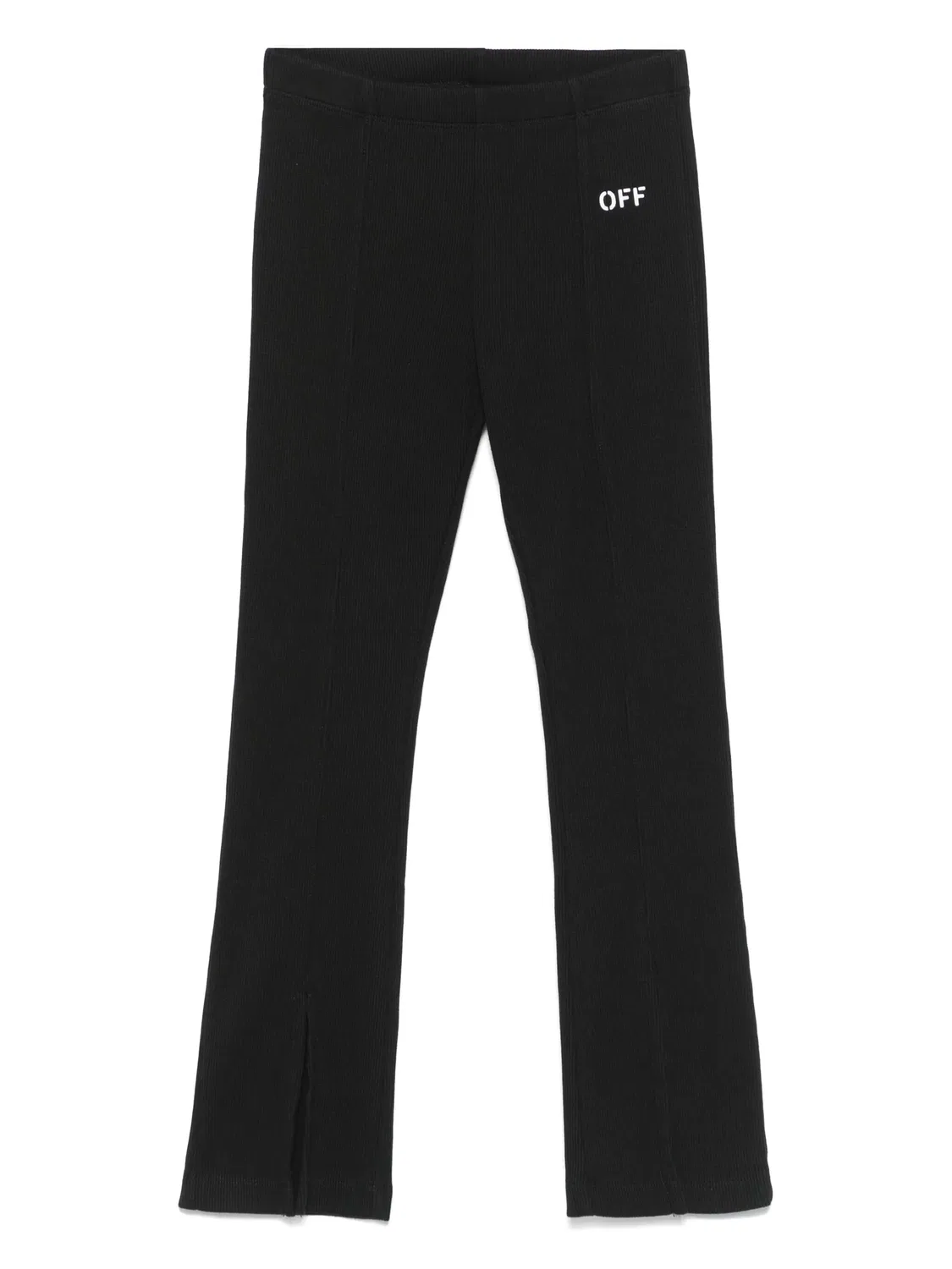 Рибаные брюки OFF-WHITE, черный