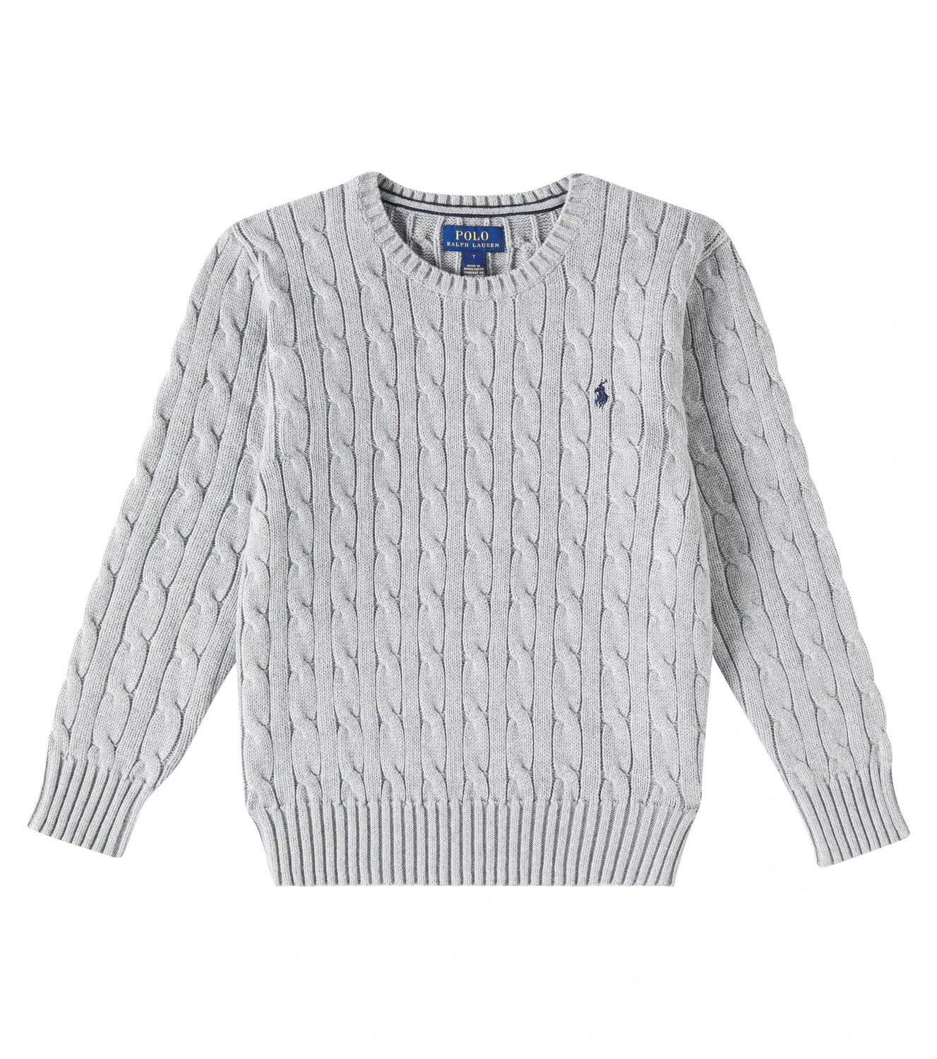 Свитер хлопковый Polo Ralph Lauren Kids, серый
