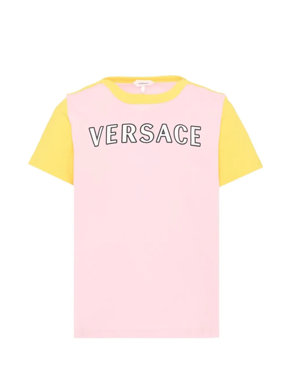 Футболка с логотипом Versace Kids, розовый