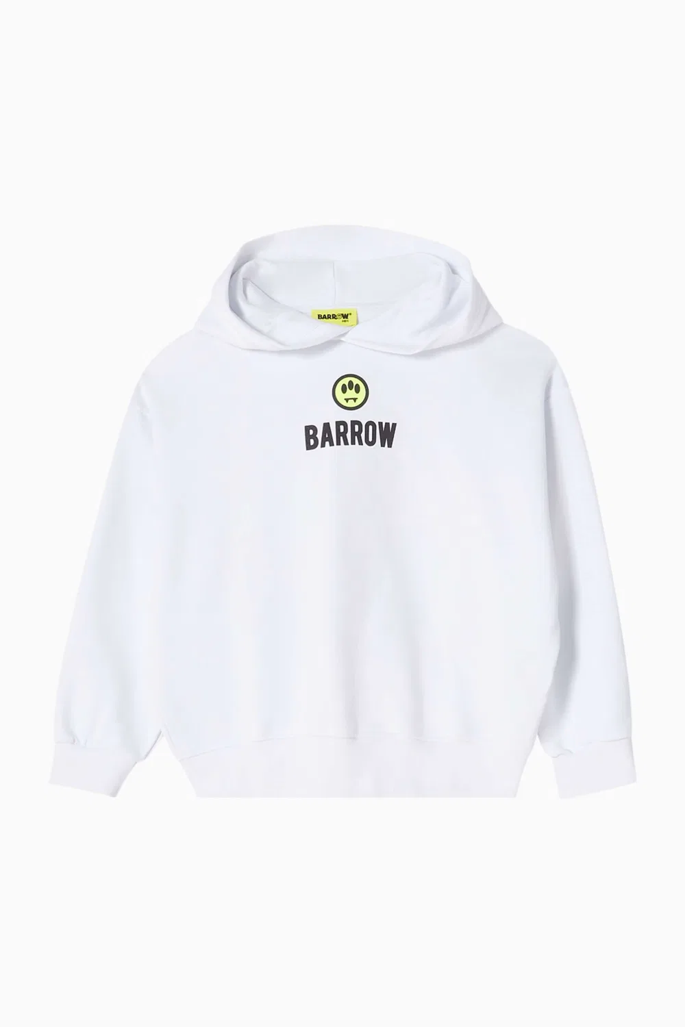 Худи оверсайз из хлопкового флиса Barrow, белый