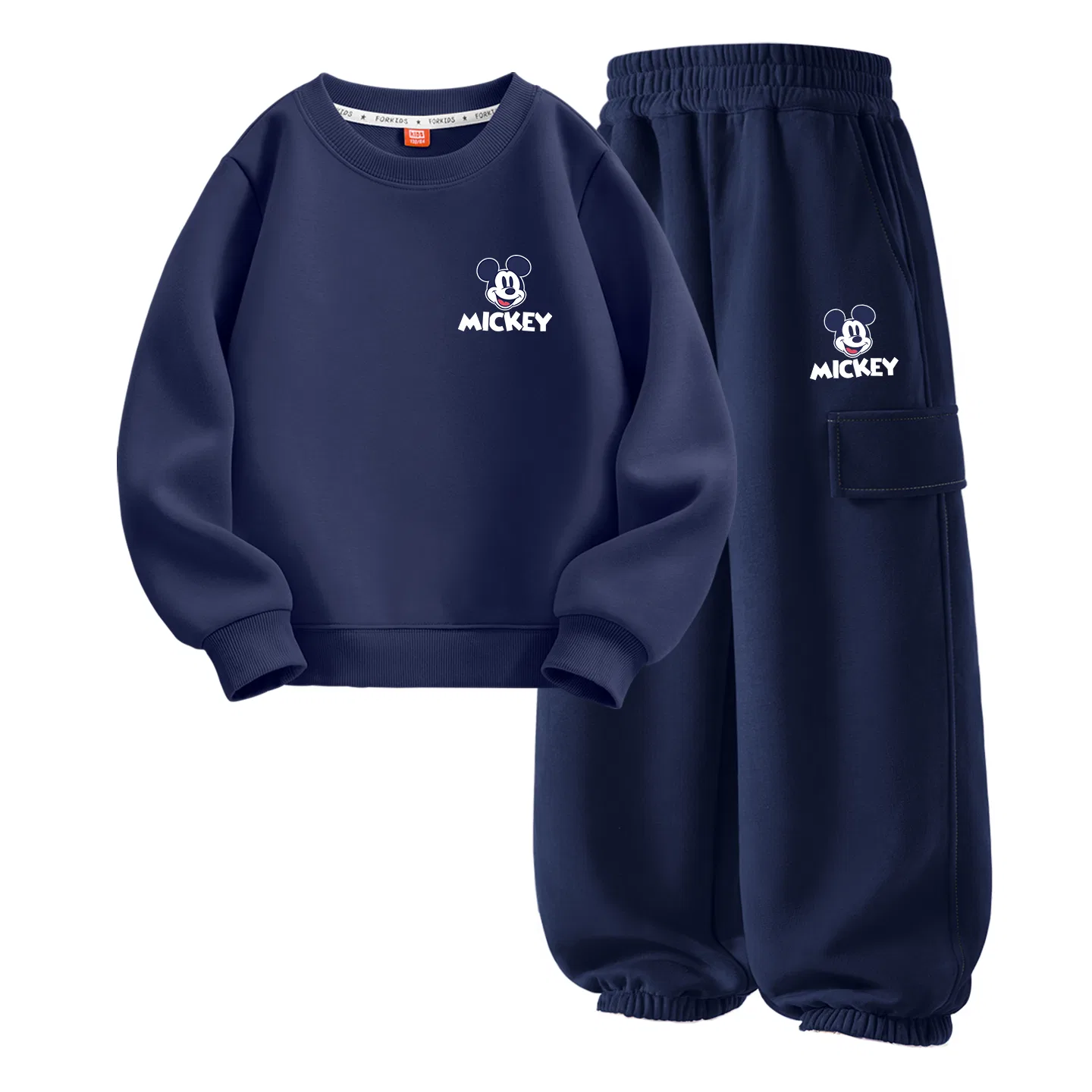 Детский спортивный комплект с круглым вырезом Happy K Disney, Hello Navy Blue+Happy K Navy Blue — фото 3