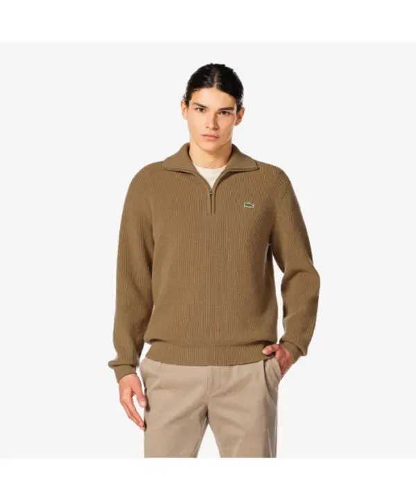 Свитер с полузастежкой, ribbed, мужской, Lacoste
