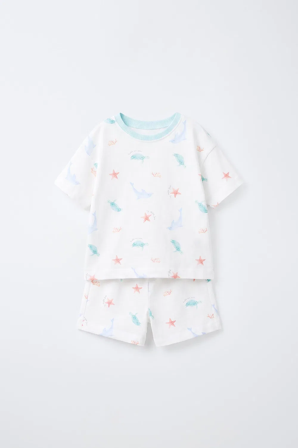 Пижама с морским принтом, 1,5-6 лет ZARA, Ecru