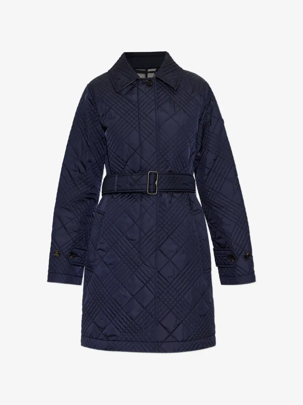 Утепленное пальто Дарлистон BURBERRY, синий