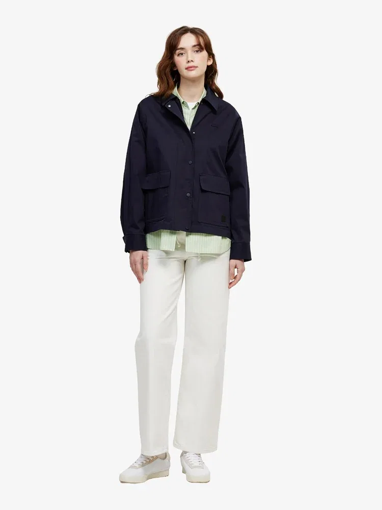 Куртка женская LACOSTE Navy, средней длины, классический крой — фото 4