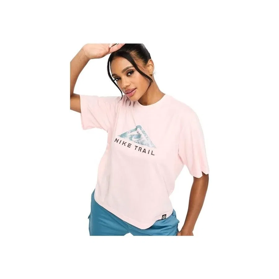 Женская футболка с коротким рукавом Dri-Fit Trail Nike, Розовый