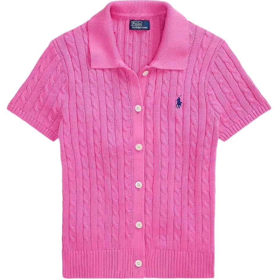 Женский облегающий трикотажный свитер с длинным рукавом Polo Ralph Lauren, Pink