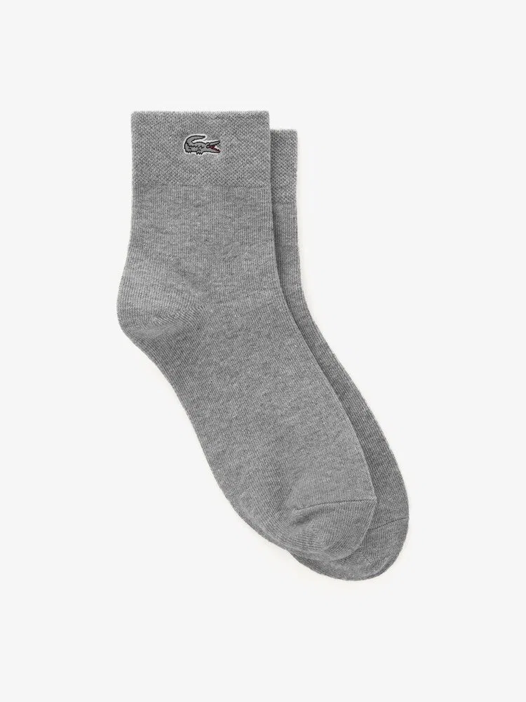 Носки LACOSTE Basic Pique, серые