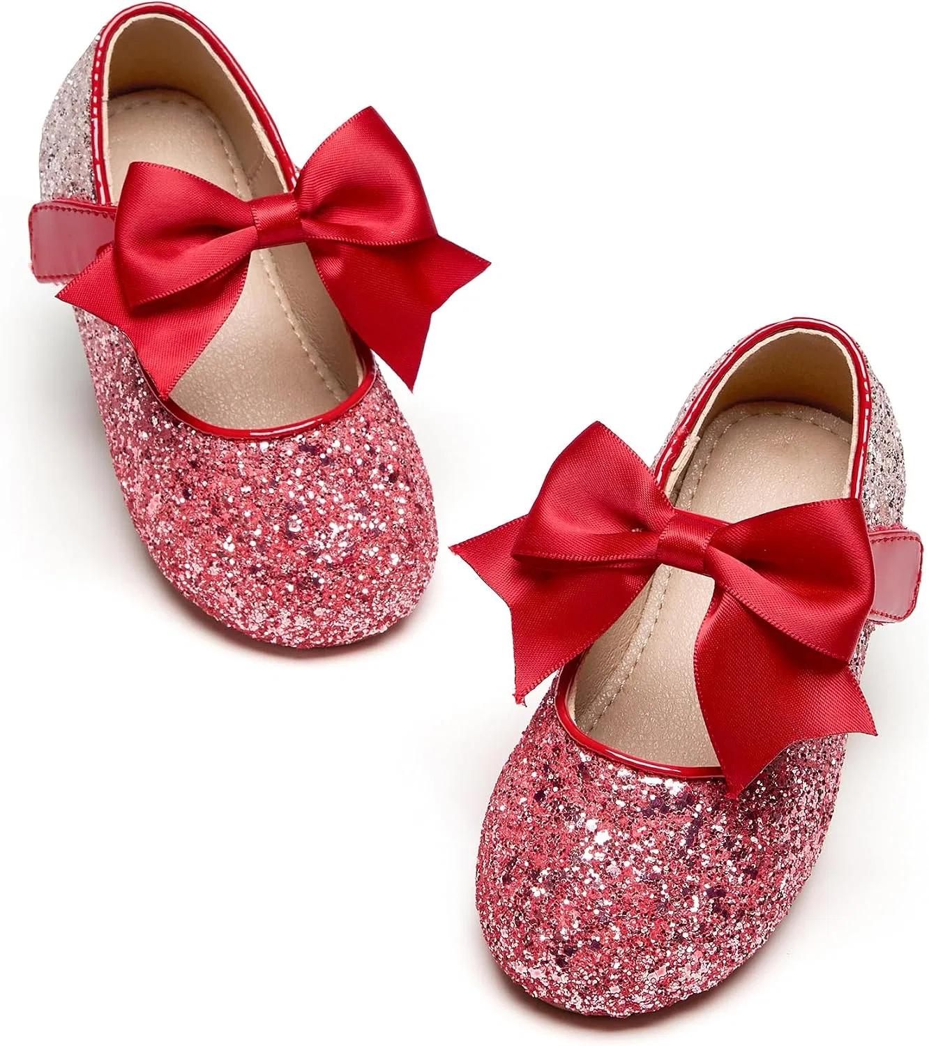 Детские балетки для девочек Mary Janes Kiderence, Red