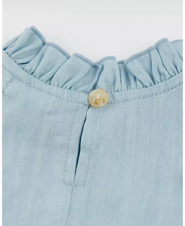Детский топ без рукавов Lola Stars Applique Oh Baby!, Light Blue — фото 4