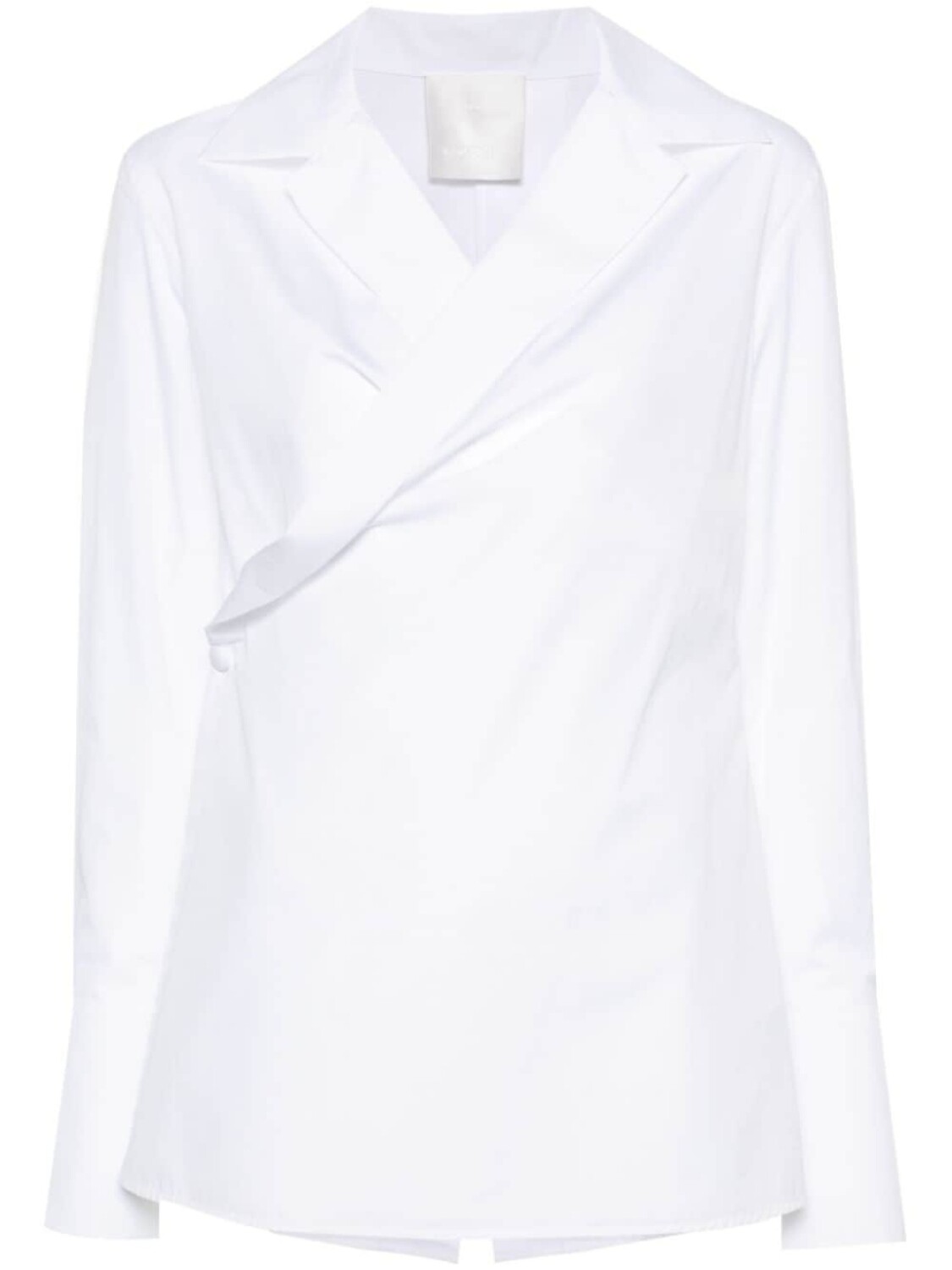 

Givenchy поплиновая рубашка с запахом, белый