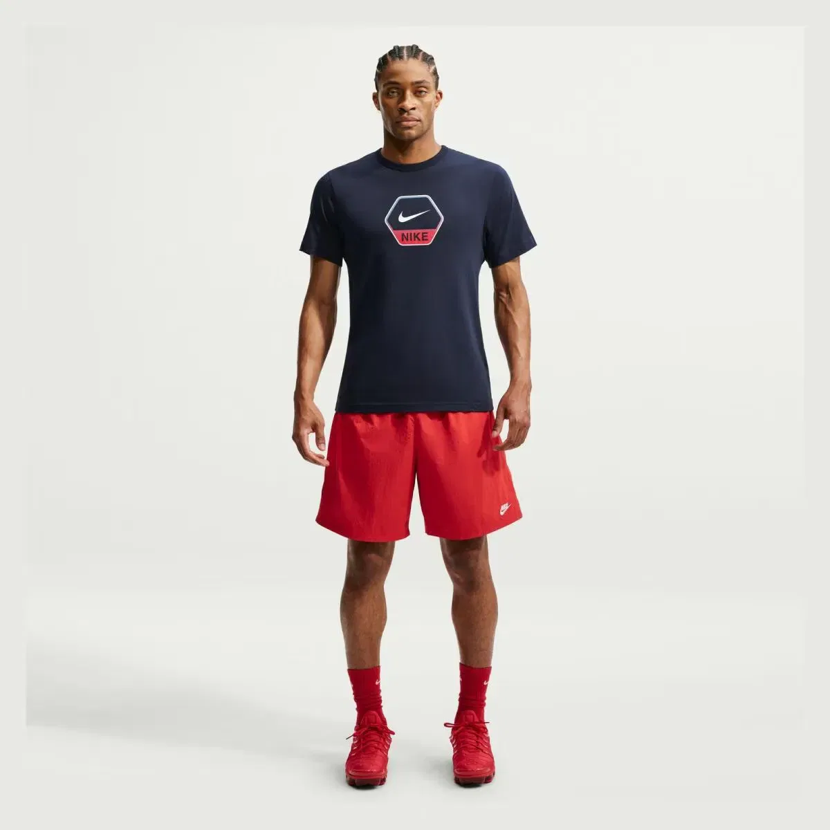 Мужская футболка хлопковая Sportswear Nike, Azul — фото 3