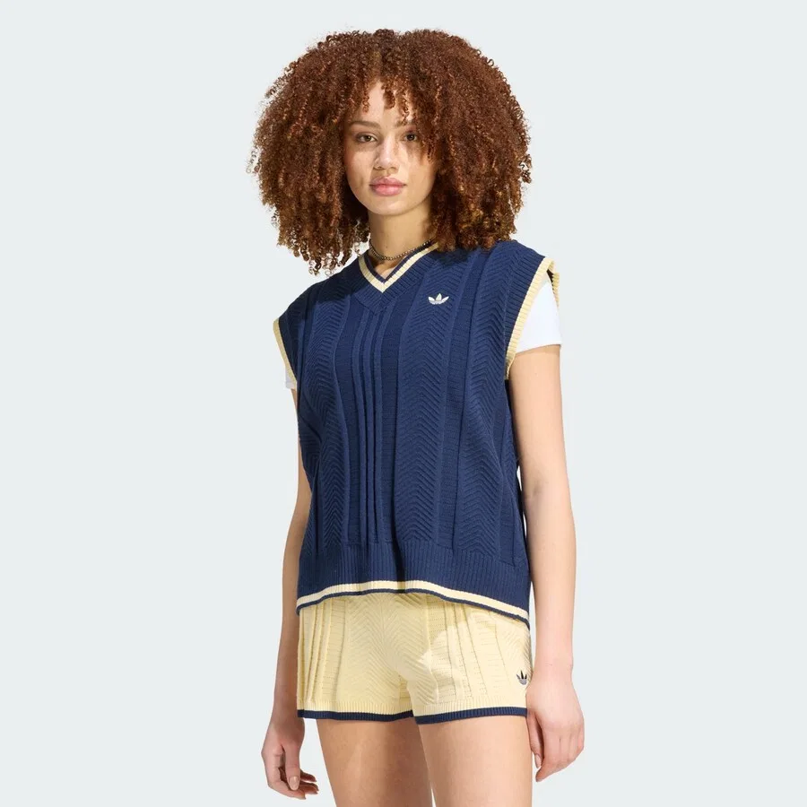 Свитер ADIDAS ORIGINALS темно-синего цвета — фото 3
