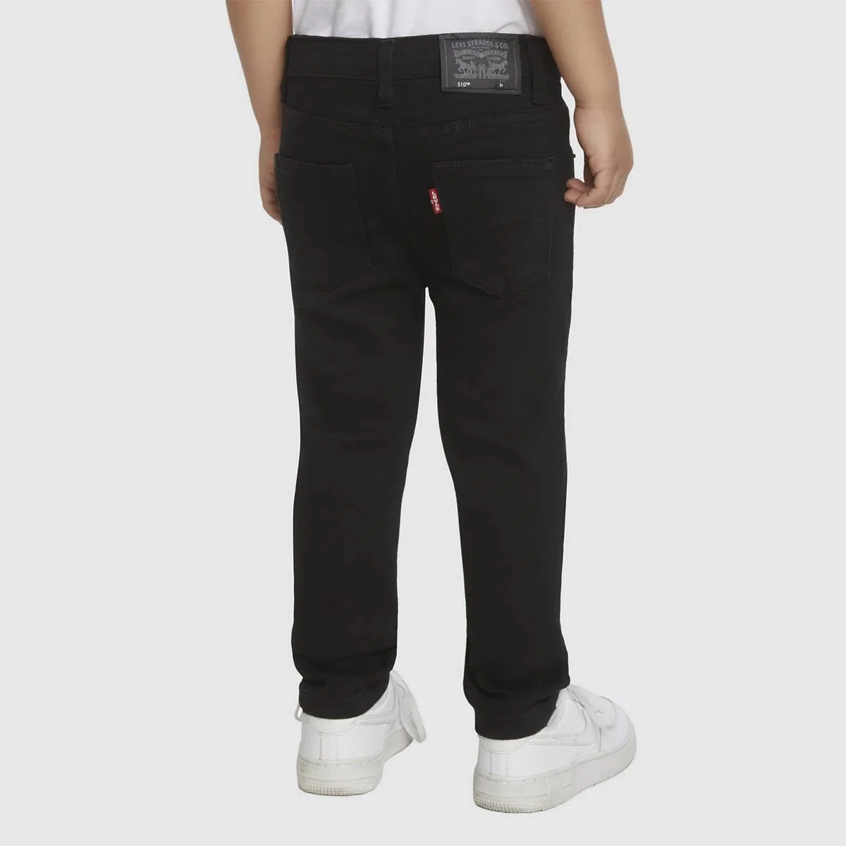 узкие джинсы 510 Eco Performance для мальчиков 2T-4T Levi's, Black Stretch - Dark Wash — фото 4