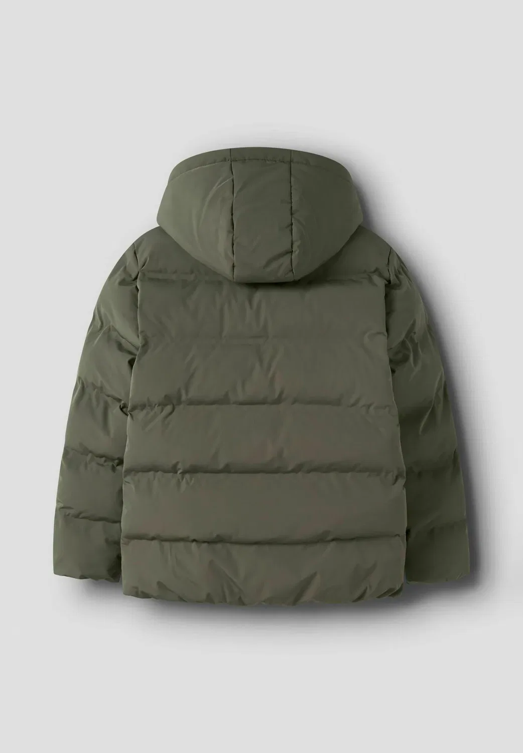 Пуховая куртка Nlnmorop унисекс - зимняя куртка Name It, Khaki — фото 4