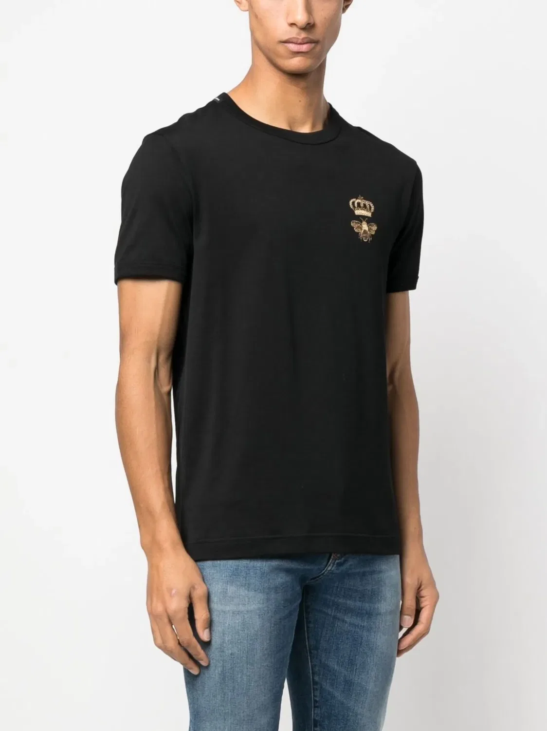 Dolce & Gabbana Футболка хлопковая черная — фото 3