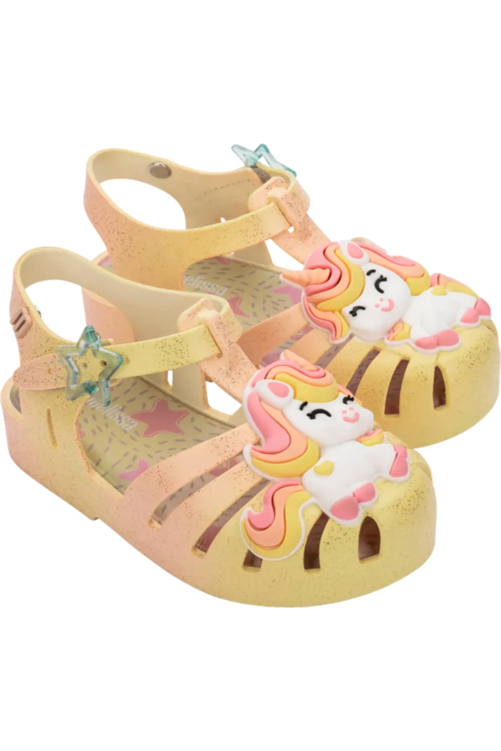 Сандалии детские рыбацкие Possession Mini Melissa, бежевый/желтый/белый