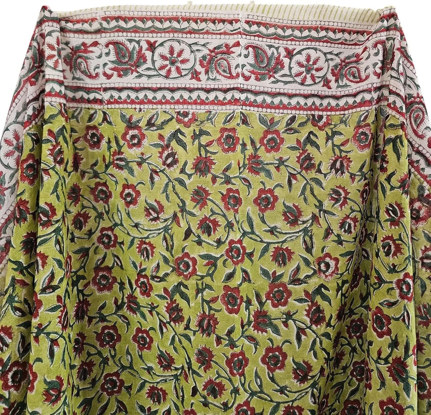 Женский саронг с цветочным принтом Indian Handblock Print, Multicolor — фото 3