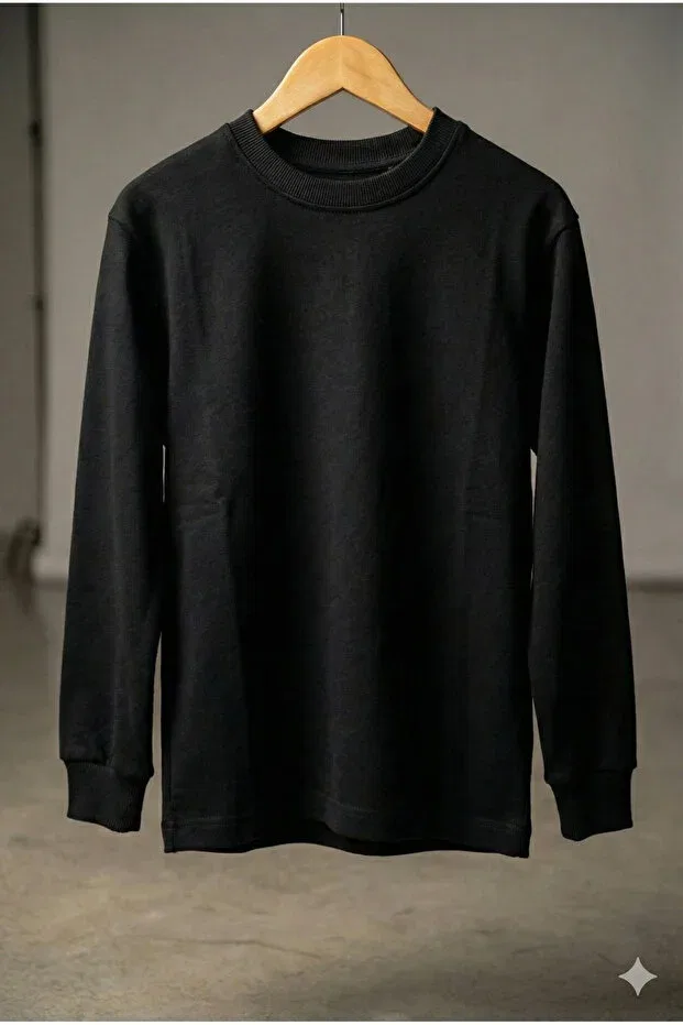 Детские свитшот для мальчиков хлопковый Tinytrends, Black — фото 2