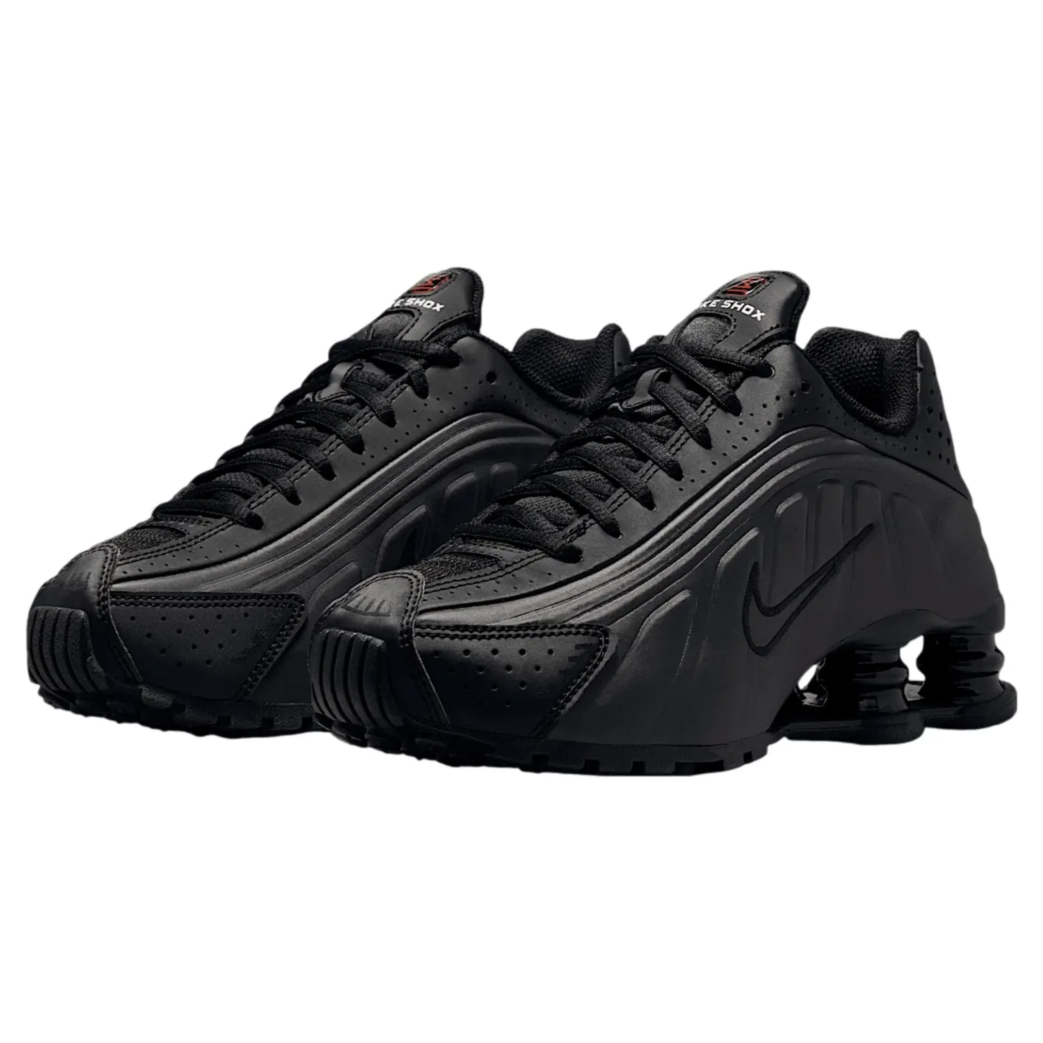 Детские кроссовки Shox R4 с амортизацией Shox Nike, черный — фото 4