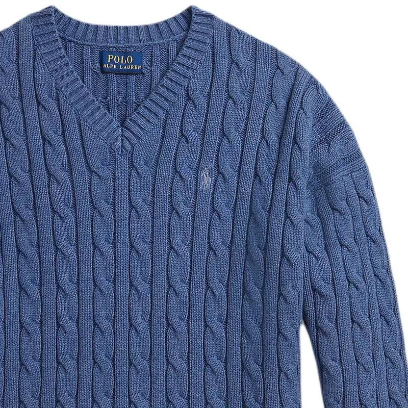 Детский свитер с длинным рукавом Royal Heather Polo Ralph Lauren, Royal Heather — фото 4