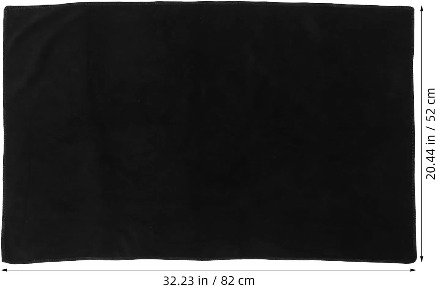 Скатерть для макияжа матовая черная EXQUIMEUBLE 82x52 см — фото 2