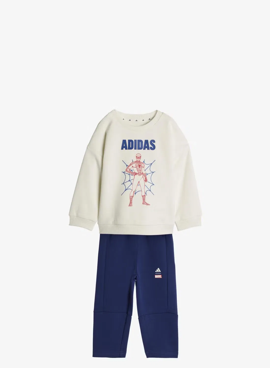 Комплект спортивный с принтом Marvel Spider-Man Adidas, белый