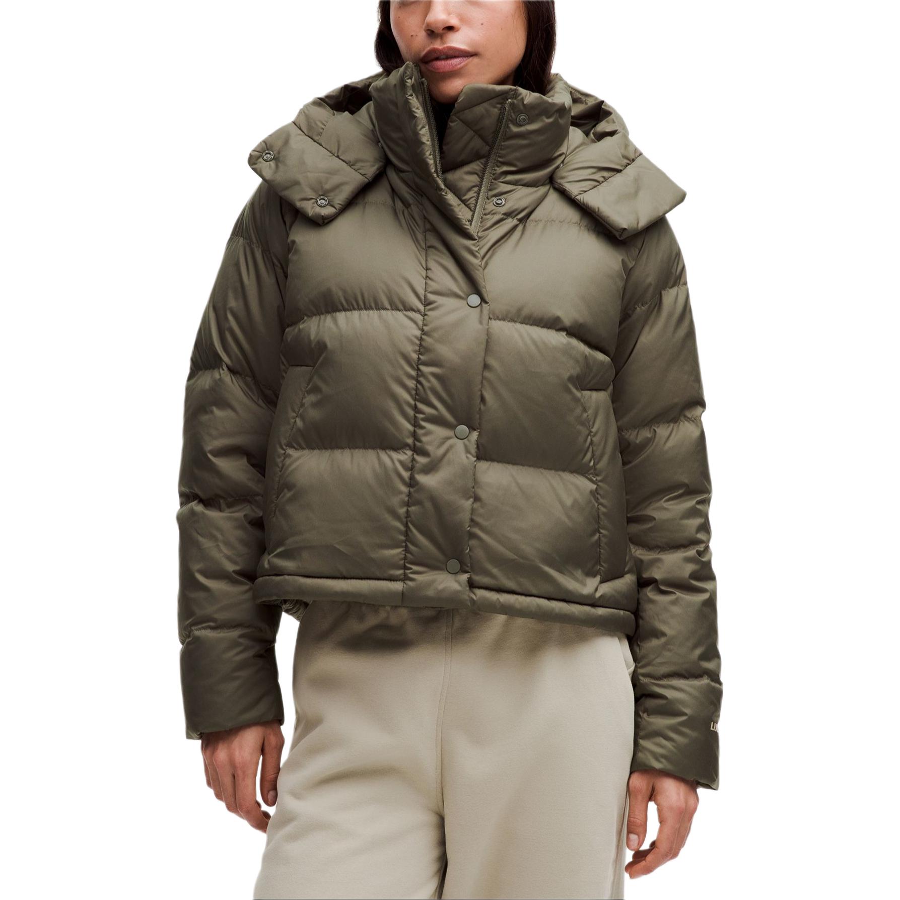 

Пуховик Wunder Puff Series женский Lululemon, зеленый/хаки